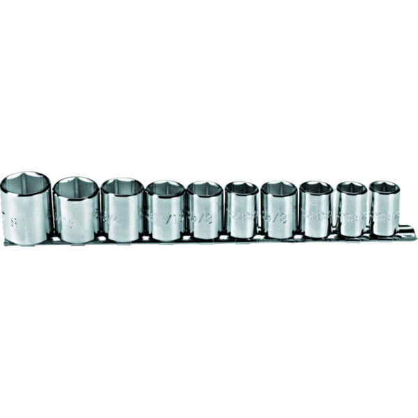 proto 3/8" Drive 10 Piece Socket Set - 6 Point