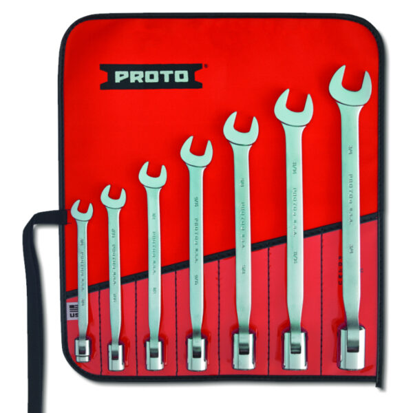 Piece Flex-Head Wrench Set 7-12 Point