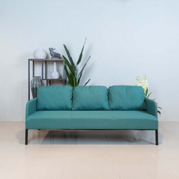 Green 3 seater sofa