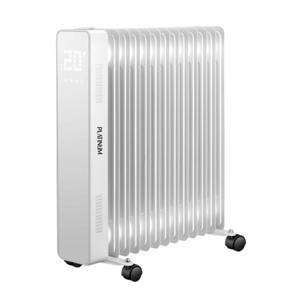 Platinum Oil Heater With Digital Screen And Overheating Protection - 13 Fins - 2500 W - White - OH-1300