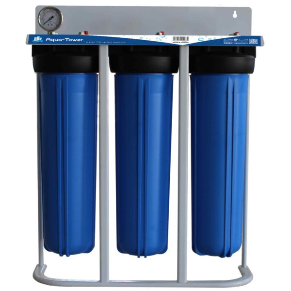 Aquatower Jumbo Big Blue Triple Water Filter
