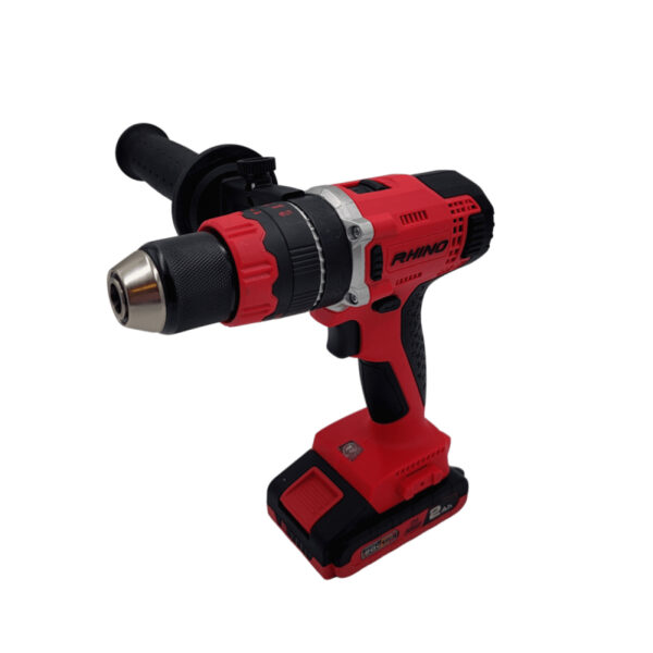 Rhino Drill Hammer, 20 volt, with two batteries