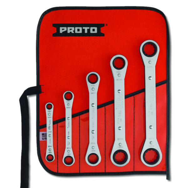 proto 5 Piece Ratcheting Box Wrench Set - 12 Point