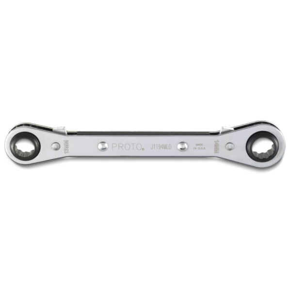 Double Box Reversible Ratcheting Wrench 13 X 14 mm - 12 Point