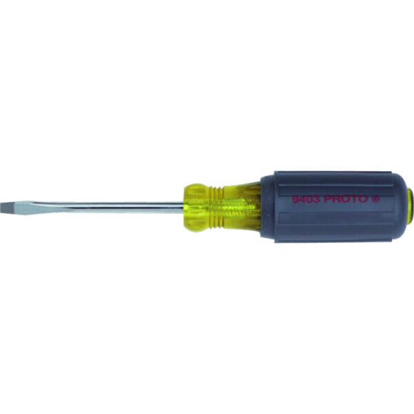 proto Soft Grip Slotted Keystone Round Screwdriver - 5/16" X 6"