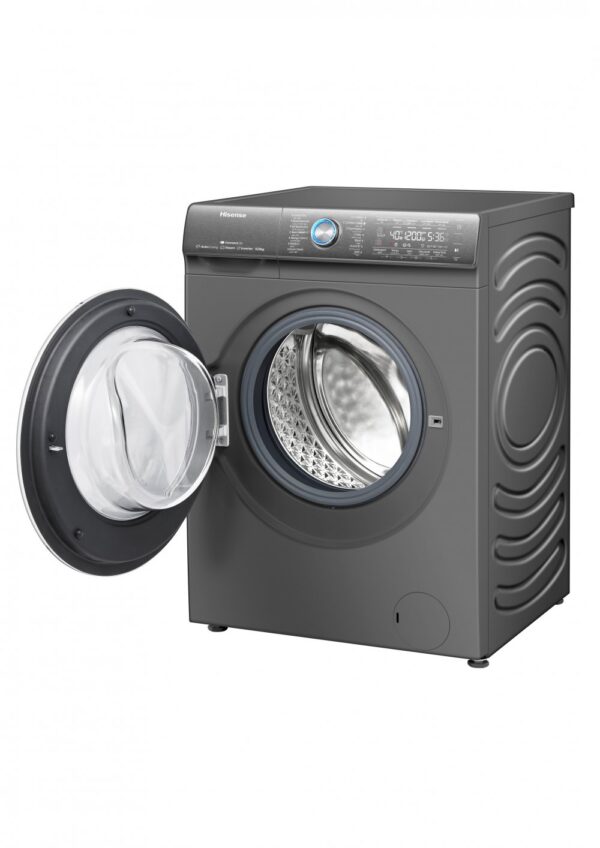 Hisense washing machine, 12 kg, automatic, thermal steel, Wi-Fi